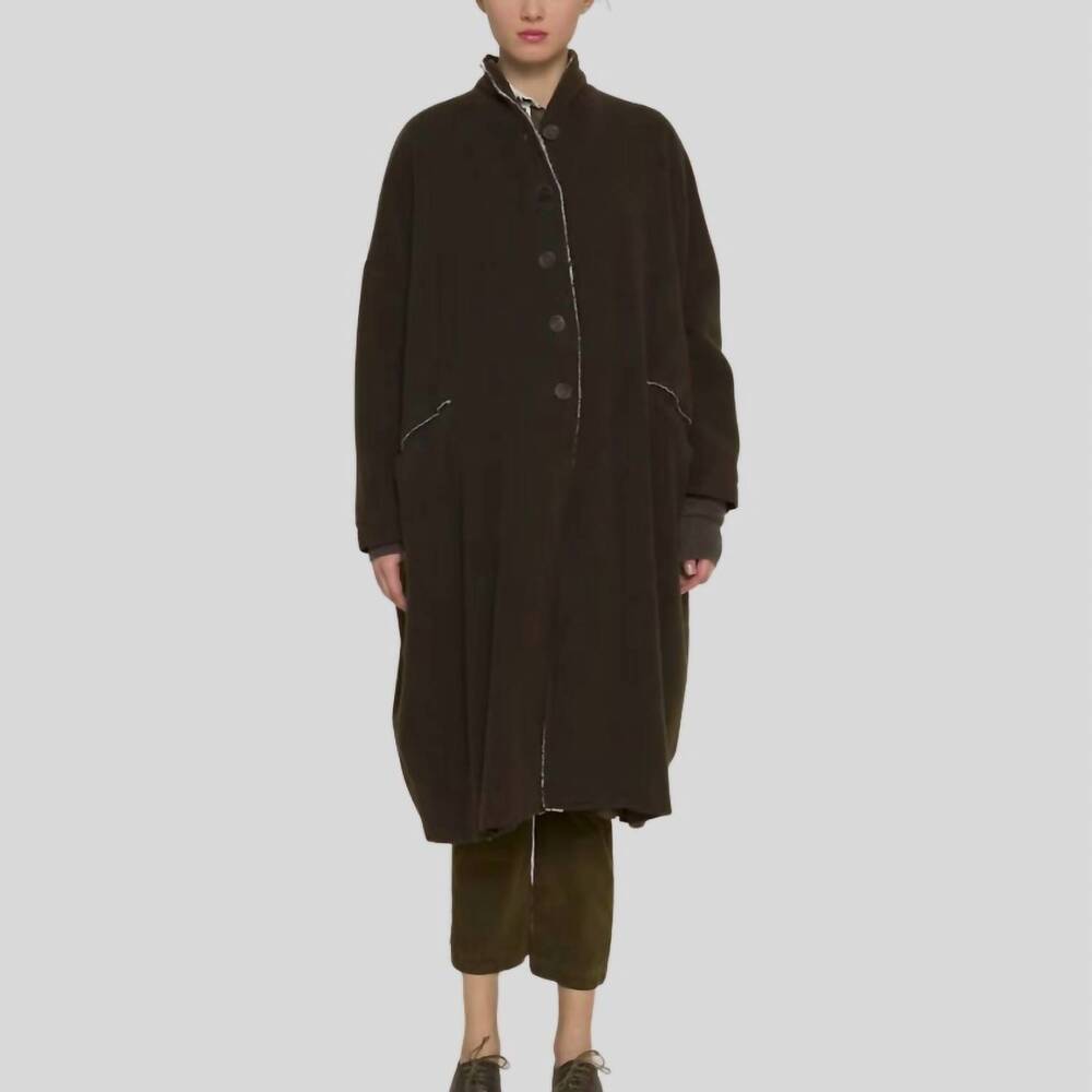 NEW HANNOH WESSEL women's milena wool blend coat in black